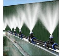 Spray Mist System 120m For Terrace, Cooling & Dust Binding - Brass Nozzles(1969inch/50m/164ft)