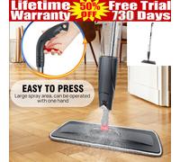 Spray Mop 2 in 1 With Microfibre Flat Mop, 40 x 12 x 128 cm