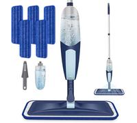 Spray Mop for Cleaning Floors Microfiber Floor Mop Wet Dust Flat Mop with 5 Washable Pads and Refillable Bottle for Home Kitchen Wood Laminate Vinyl Ceramic Hardwood Tiles