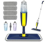 Spray Mop for Cleaning Floors with 4 Microfiber Washable Pads & 2 Bottles
