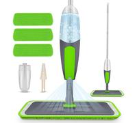 Spray Mop for Floor Cleaning, ILAVCOOL Microfiber Floor Mop with 3 Reusable Pads 550ML Refillable Bottle for Cleaning Laminate, Tile, Wood, Hardwood