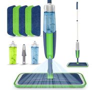Spray Mops for Cleaning Floors - MEXERRIS Floor Cleaning Mop with 5 Reusable Microfiber Pads 2 Refillable Bottles - Wet Dry Mop Dust Mops for Hardwood Laminate Vinyl Ceramic Tiles Floors Cleaning