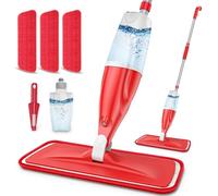 Spray Mops Refillable with 3x Washable Microfibre Pads for Cleaning Floors