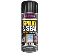 Spray N Seal Mastic Spray Paint Sealant Roof Window Pipes Guttering 300ml (1, Black)