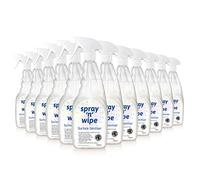 Spray N Wipe | Antibacterial Spray Cleaner | 750ml (12 Pack) | Kitchen & Bathroom Anti Bac Cleaner & Sanitiser | Tested & Certified | Sanitising Effect up to 28 days