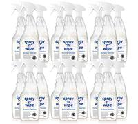 Spray N Wipe | Antibacterial Spray Cleaner | 750ml (18 Pack) | Kitchen & Bathroom Anti Bac Cleaner | Antiviral Surface Sanitiser | Test & Certified | Sanitising Effect up to 28 days