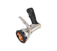 Spray Nozzle for Garden Hose with Zinc Alloy Frame and Lock Clip Function to Maintain Steady Flow Without Constant Squeezing