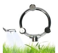 Spray Nozzle - Multi-Head Sprayer Garden Hose Splitter, Lightweight, Removable Stainless Steel Nozzle, Showers Pets, Watering Plants, Cleaning Car Washes