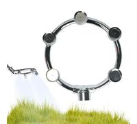 Spray Nozzle - Multi-Head Sprayer Garden Hose Splitter, Lightweight, Removable Stainless Steel Nozzle, Showers Pets, Watering Plants, Cleaning Car Washes