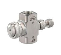 Spray Nozzle, Replacement Nozzle, Air Misting Nozzle, Stainless Steel Nozzle, Suitable for Gardens, Patios, Greenhouses, Dust Removal, Cooling and Moisture Control, Silver, 1 Piece (B)