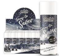 Spray On Snow 250ml - Artificial Christmas Snow Spray for Trees, Windows, Decorations & Crafts - Safe Non-Flammable Festive Spray for Seasonal Displays, Nativity Scenes & Holiday Decoration - 1577