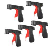 Spray Paint, 5Pcs Spray Paint Gun, Plastic Spray Painting Handle with Full Grip Trigger, Instantly Converts Spray Cans into Spray Guns, Paint Spray Gun