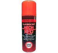 Spray Paint Aerosol Fluorescent Extra Bright Matt Finish Interior Exterior 225ml[Neon Red]