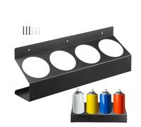 Spray Paint Can Holder, Wall Mount Aerosol Organizer, 14.37x3.15x5.24 Inches, Heavy Duty Spray Bottle Rack, Space Saving Storage for Garage & Workspaces (Dark)