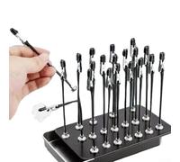 Spray Paint Clamping,20PCS Metal Clamps with Rubber Tips for Model Painting, Adjustable Flexible Arms with Sturdy Base, Storage Box Included