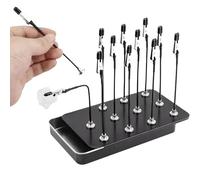 Spray Paint Clamps, 12 Pcs Magnetic Clips with Storage Box, Model Painting Stand, Airbrush Holder Clamp, Painting Stand Base, Model Making Tool for Airbrushing, Model Parts Assemble, Miniatures