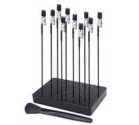 Spray Paint Clamps, Airbrush Holder Clamp, Model Making Tool, Painting Stand Base and 10 Pcs Alligator Clip Holder Stand for Hobby (Black)