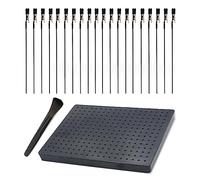 Spray Paint Clamps,Airbrush Kit for Model Painting, Model Making Tool, Painting Stand Base and 20 Pcs Alligator Clip Holder Stand for Hobby (20 * 15cm Black)