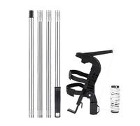 Spray Paint Extension Pole,Long Range Adjustable Sprayer Adapter | Extension Pole - for Bee Nest Defense Hive Garden Leaf Gutter Paint Carpenter Outside Yard Park Courtyard Farm