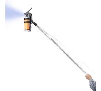 Spray Paint Extension Pole - Powder Duster Attachment | Adjustable Spray Pole Adapter, with Telescopic Wand, for Indoor Painting Fence Staining Door Frame Ceiling Coating