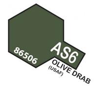 Spray Paint For Plastic 100 Ml. Aircraft Olive Drab USAF AS6 86506 TAMIYA