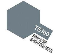Spray Paint for Plastic 100 Ml. Semi-Gloss Bright Gun Metal Tsc100 TAMIYA
