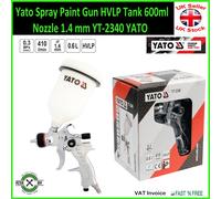 Spray Paint Gun HVLP Tank 600ml Nozzle 1.4 mm Yato Professional YT-2340