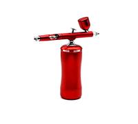 Spray Paint Machine, Auto Start and Stop Airbrush Scale Models Beauty Salon Piston Air Compressor Cookies Temporary Tattoo Sunless Tanning Automotive(Item A Red)