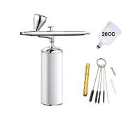 Spray Paint Machine, Auto Start and Stop Function Airbrush Private Label Customized Powerful 0.3MM Nozzle 20CC Temporary Tattoo Models Compressor Kit(Groen)