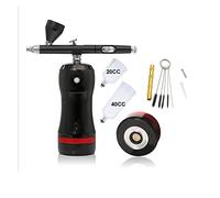 Spray Paint Machine, Black Ice Manufacture Air Brush Airbrush with Compressor Best Quality Cordless Rechargeable Car Spray Craft Paint(Oranje)