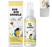 Spray Paint Remover,Graffiti Wall Cleaner Spray,Graffiti Remover,Fast-Acting G-raffiti Pen Removal,Wall Stain R-emover S-pray,Removes Pencil,Sketch Pen,Crayon,Marker,Watercolor,Easy To Use,100ml