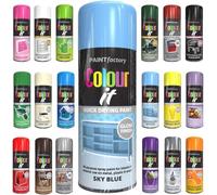 Spray Paint Sky Blue Gloss Aerosol 400ml Cans - Quick Dry, All Purpose Spray Paint for Interior and Exterior Ideal for Wood, Metal, Plastic, Indoor & Outdoor Use