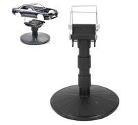 Spray Paint Stand with Rotating Turntable, Adjustable Height Model Painting Stand for Airbrushing Car, Tank, Airplane Models, ABS Plastic, Holds Up to 30 Models (19cm Base)