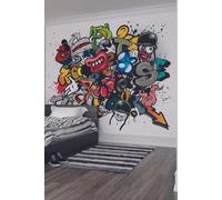 Spray Paint Wall Mural Origin Murals Multi W350cm x H280cm