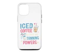 Spray Tan Artist Iced Coffee gives me Tanning Powers Case for iPhone 12/12 Pro