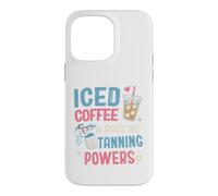 Spray Tan Artist Iced Coffee gives me Tanning Powers Case for iPhone 14 Pro Max