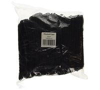 Spray Tan Disposable Pleated Mob Cap for Sun Bed Spray Tan Facial Treatment, Black - Pack of 100