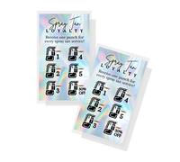 Spray Tan Loyalty Punch Reminder Card | 50 pk | Spray Tan Aftercare Client Instruction Cards Matches Intake Forms for Customers Rapid Tan 2x3.5”