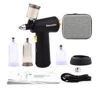 Spray Tan Machine Portable, Spray Tanning Gun Cordless Rechargeable and Handheld for Home, Beach, Travel, Self, Salon and Spa Tanning Solutions | Works with Self Tanning Solutions (Black)