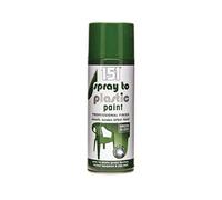 Spray to Plastic Paint Professional Finish Smooth Durable Spray Paint 400ml Gloss (Green)