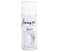 Spray to Plastic Paint Professional Finish Smooth Durable Spray Paint 400ml Gloss (White)