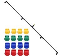 Spray Wand with 4 Flow Rate Nozzles - Wide Coverage Spray Attachment for Agricultural and Lawn Tractors/UTVs