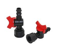 Spray Water Connection 1/2", 3/4" to 12mm,15mm Hose Water Valve Garden Drip Irrigation Waterstop Connectors Valve Cranes Agriculture Tools 1 Pc (Color : 3I4 inch to DN20)