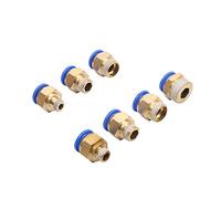 Spray Water Connection 14mm 16mm to 1/4" 3/8" 1/2" 3/4" External Thread Brass Sliding Lock Quick Connector Pneumatic Direct Coupling Adapter 3 Pcs