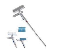 Spray Window Squeegee Rotatable Head Two Spray Modes Window Washing Equipment with Water Tank and 8 Pads for Shower Glass Car Window