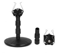 Spray Work Painting Stand with 360° Rotating Turntable, Adjustable Height Model Painting Holder, Spring-Loaded Jaw for Cars Tanks Airplanes, Sturdy ABS Spray Rack for Hobbyist Airbrush