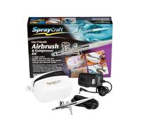 Spraycraft Airbrush and Compressor Kit User Friendly for Cake Decorating, Cra...