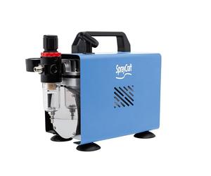 Spraycraft SP2100 Airbrush Compressor - Compact & Quiet, 58 PSI, Auto-Start/Stop - for Airbrushing, Model Painting, Art and Craft