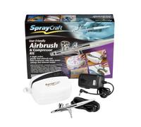 Spraycraft SP30KC Airbrush & Compressor Kit - Single Action Gravity Feed Brush Set