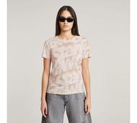 Sprayed Letters T-Shirt - Multi color - Women L